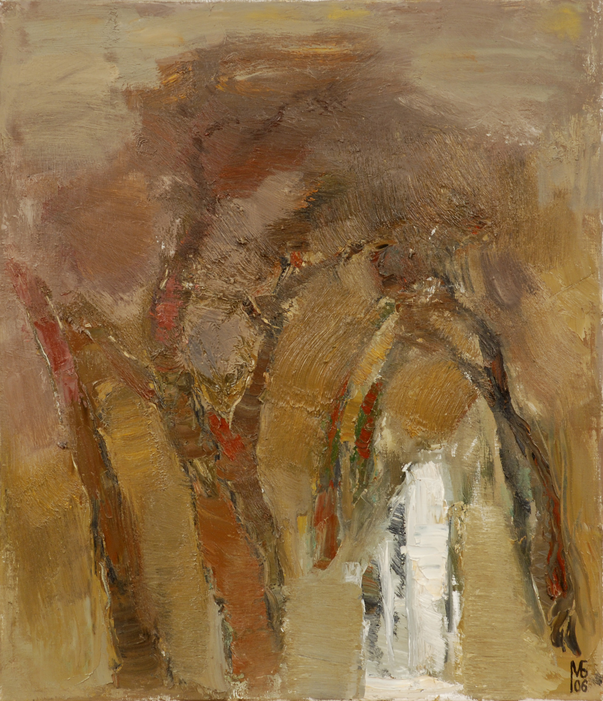 «Аллея. Дождь», 2005 год, холст/масло, 70х60.