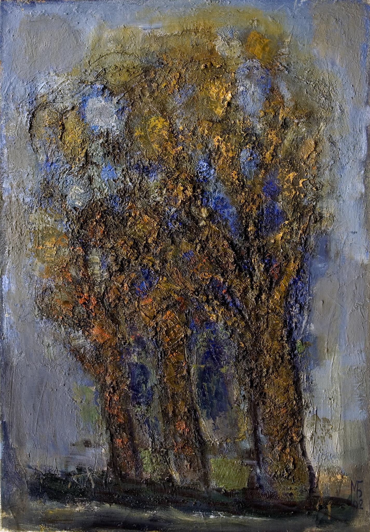 «Большие деревья», 2002 год, холст/масло, 100х70, частная коллекция.