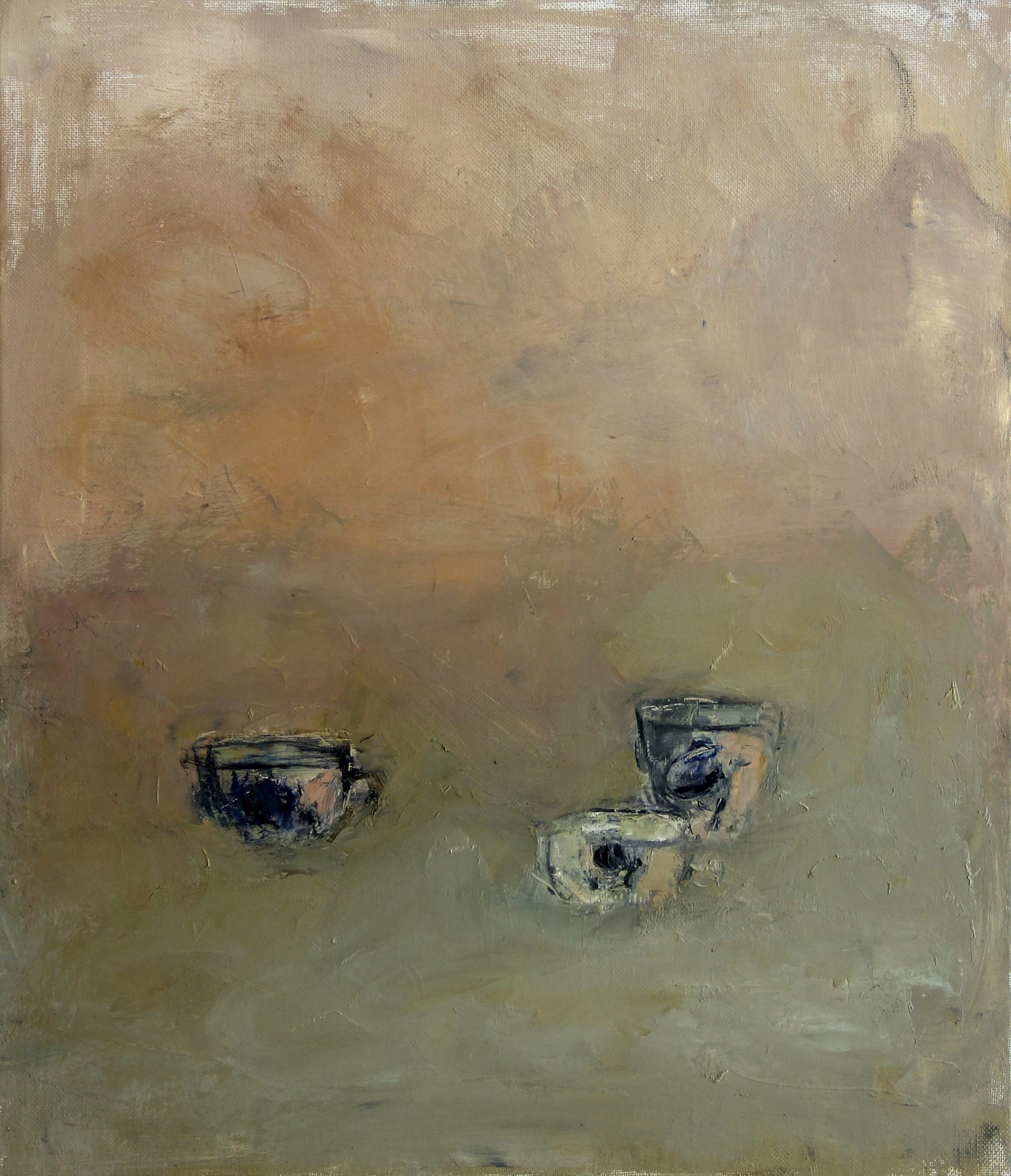 «Гжельские чашки», 2012 год, холст/масло, 65х55.