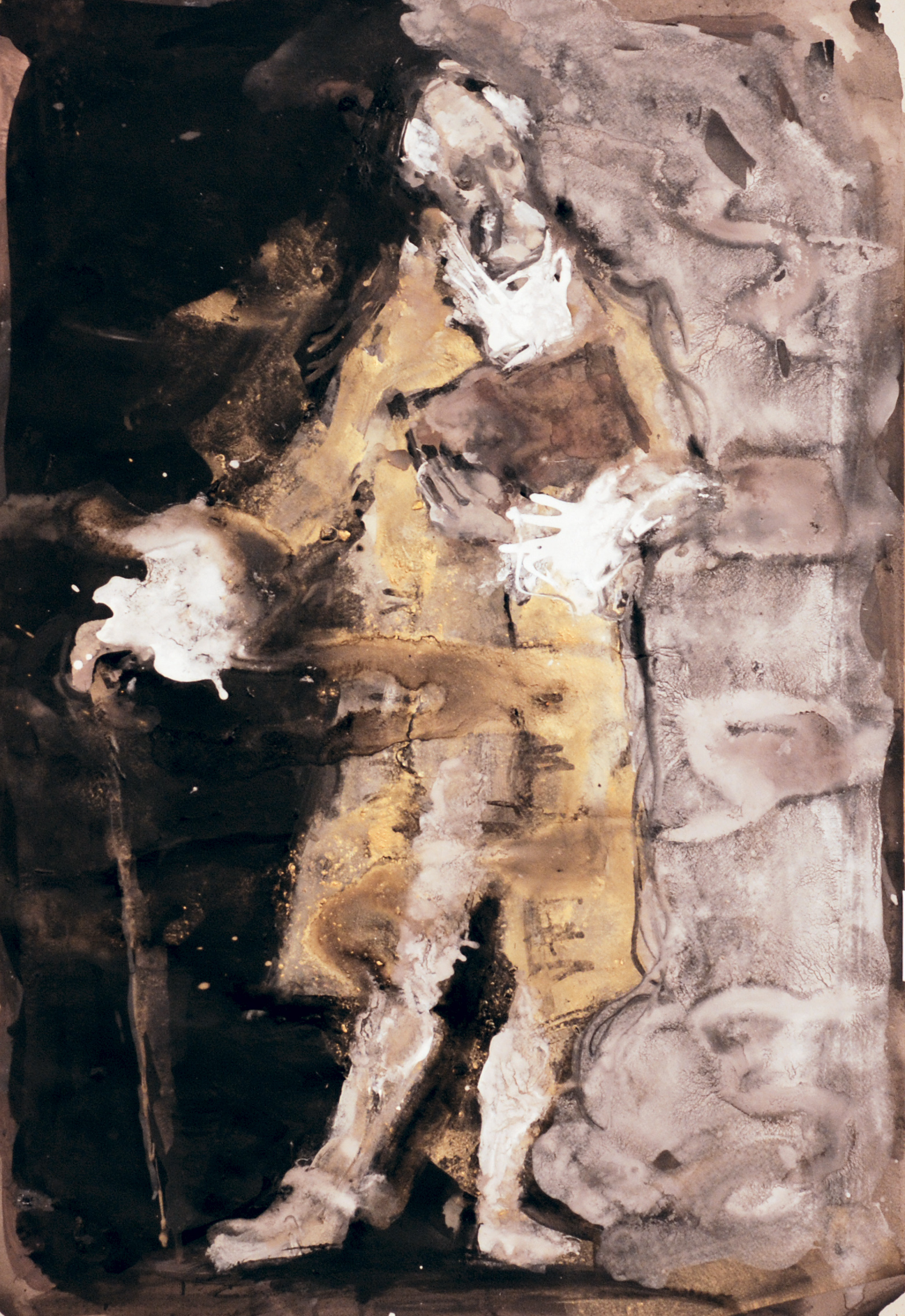 «Народный артист РФ Эрнст Романов», 2010 год, бумага/смешанная техника, 68x46.