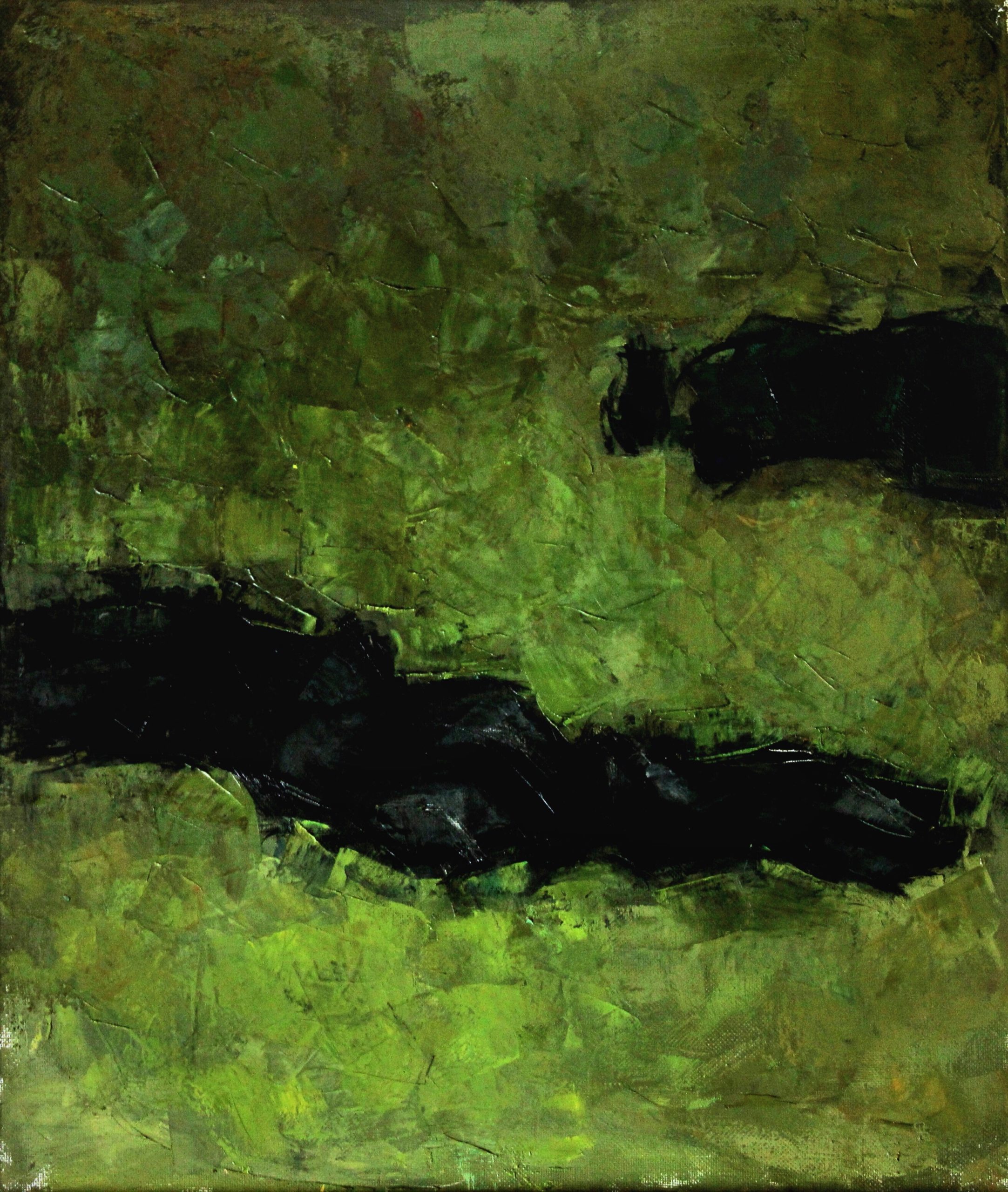 «Натюрморт с зелеными драпировками», 2012 год, холст/масло, 65х55.
