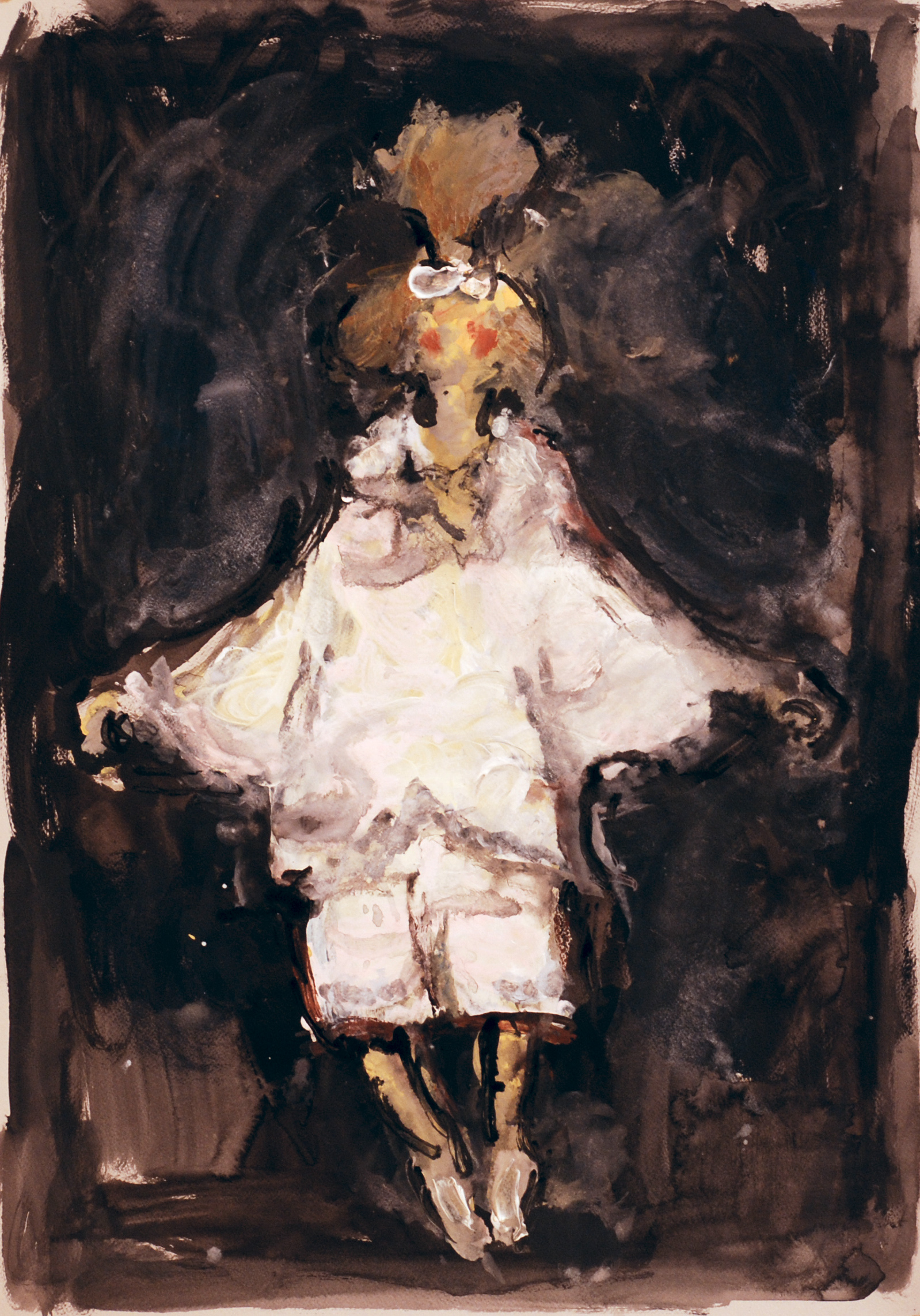 «Невеста. Капнист туда и обратно», 2010 год, бумага/смешанная техника, 68х46.