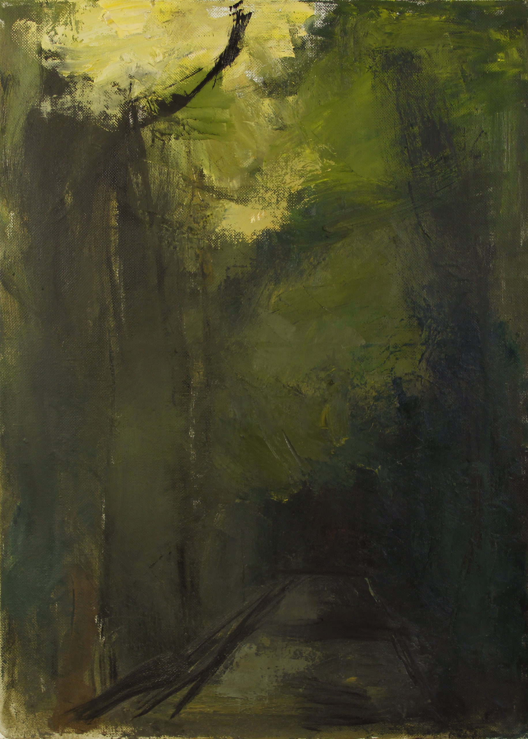 «Ночной пейзаж», 2014 год, холст/масло, 75х55.