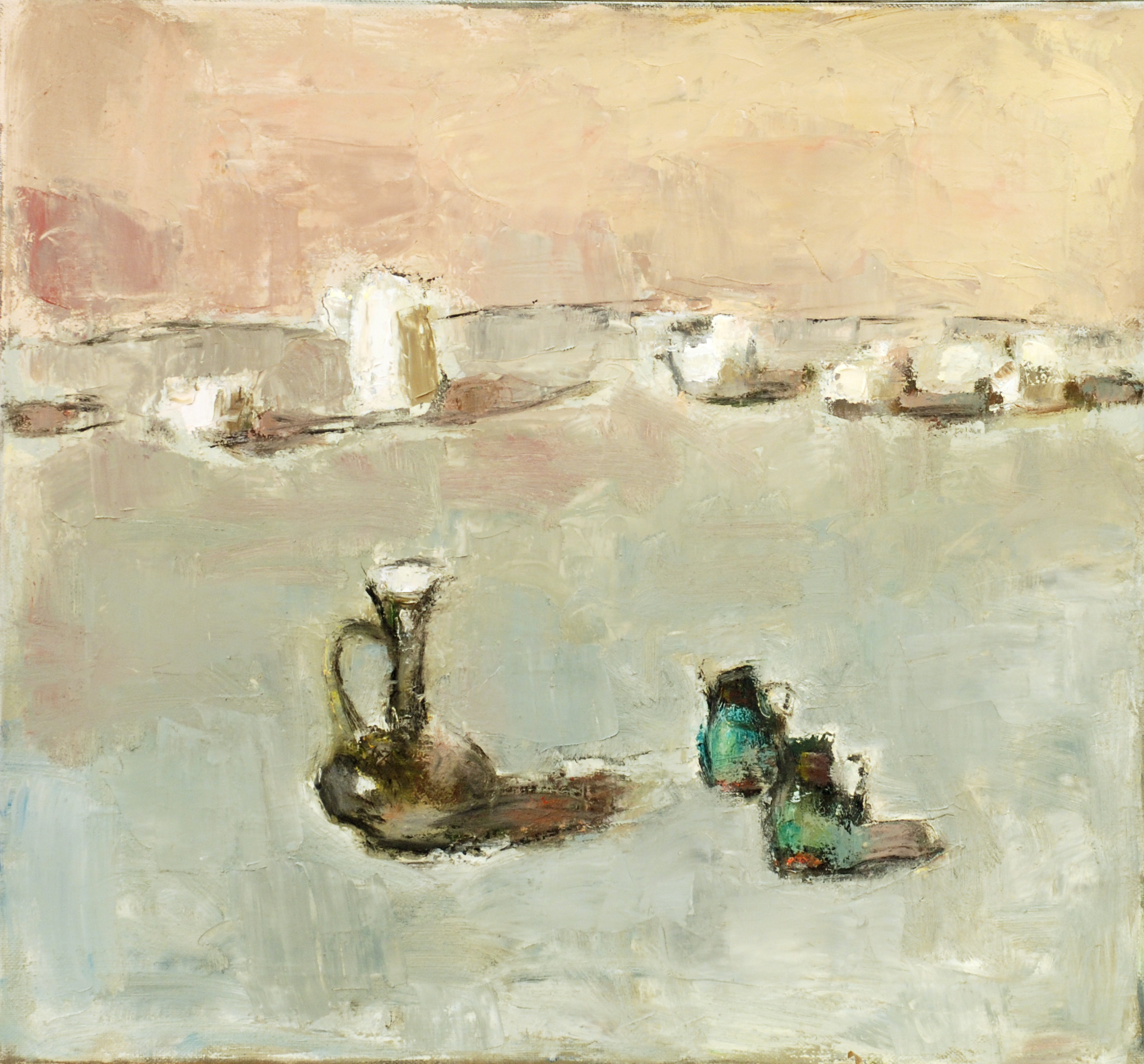 «Почти белый натюрморт», 2011 год, холст/масло, 60х65.