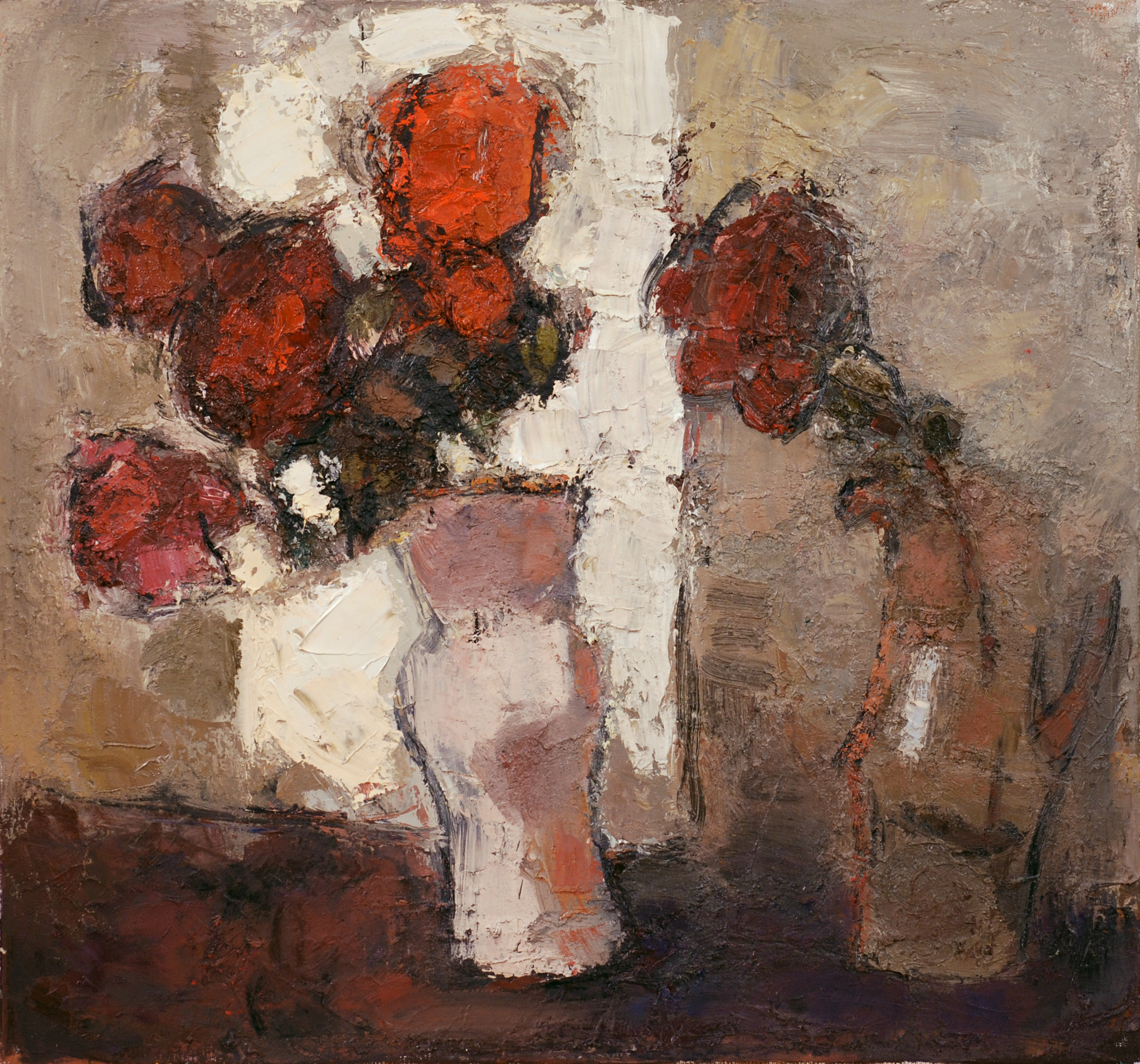 «Розы», 2009 год, холст/масло, 70х75.