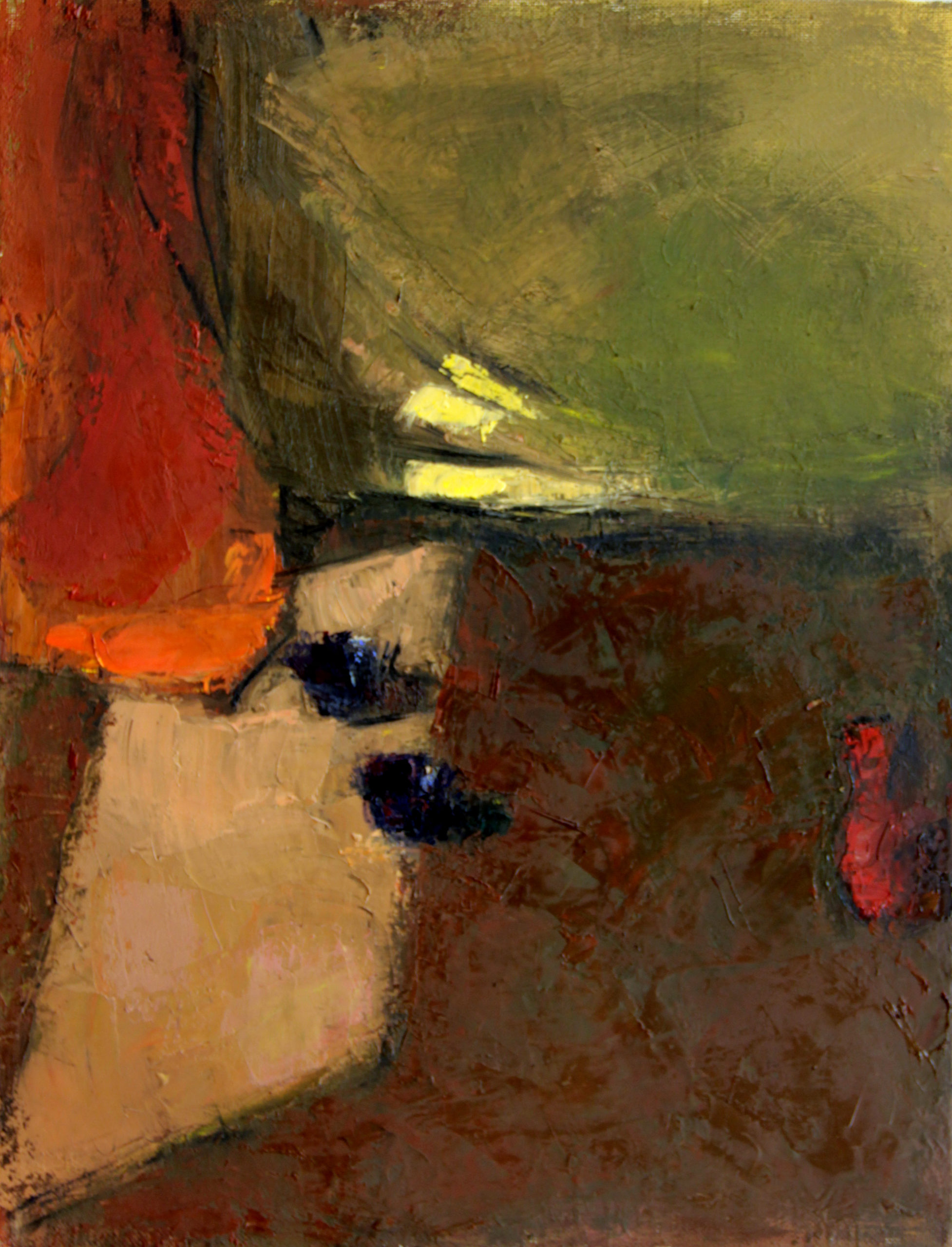 «Солнечный луч на столе», 2012 год, холст/масло, 65х50.