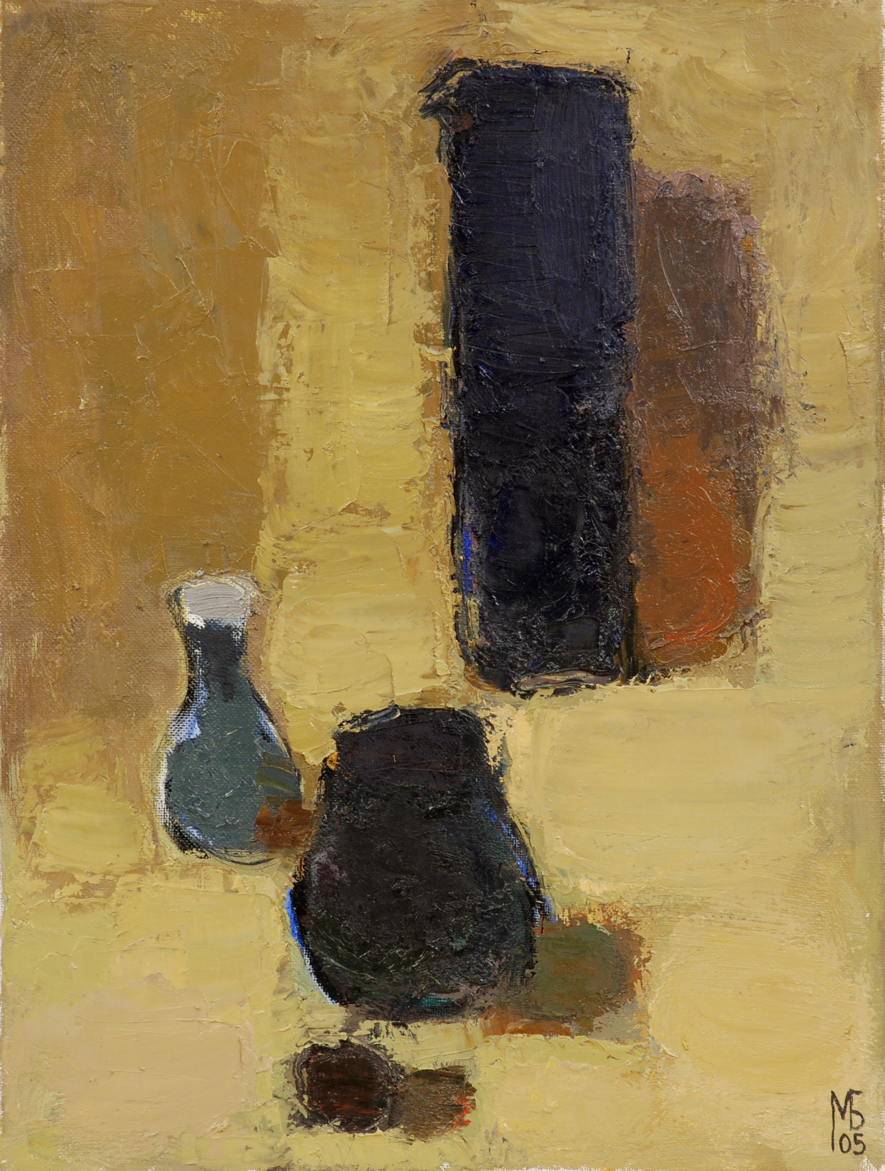«Три вазы», 2005 год, холст/масло, 60х45.